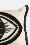 Buy_Amoliconcepts_White Cotton Embellished Evil Eye Cushion Cover_Online_at_Aza_Fashions