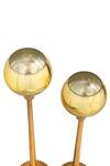 Shop_Amoliconcepts_Gold Glass And Aluminium Tealight Holders - Set Of 2_Online_at_Aza_Fashions