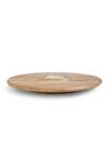 Buy_Amoliconcepts_Brown Mango Wood Painted Bird Pattern Lazy Susan_Online_at_Aza_Fashions