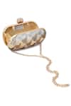 Shop_A Clutch Story_Gold Embellished Silk Ombre Capsule Clutch _Online_at_Aza_Fashions