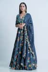 Buy Nautanky Blue Blouse Soft Silk, Dupatta Organza, Lehenga Embellished Work Set Online at Aza Fashions Buy_Nautanky_Blue Blouse Soft Silk, Dupatta Organza, Lehenga Embellished Work Set _Online_at_Aza_Fashions