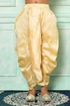 Arihant Rai Sinha_Yellow Cotton, Silk Striped Pattern Kurta And Dhoti Pant Set _Online_at_Aza_Fashions