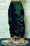 Buy_Petite Pomme_Green Polyester, Silk Paisley Pattern Kurta And Dhoti Pant Set _Online_at_Aza_Fashions