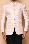Buy_Nazaakat by Samara Singh_Pink  Silk Floral Full Sleeved Set_Online_at_Aza_Fashions