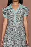 Petite Pomme_Grey Cotton Duck Print Dress_Online_at_Aza_Fashions