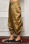 Arihant Rai Sinha_Brown Dupion Silk Abstract Pattern Hem Dhoti Pant _Online_at_Aza_Fashions