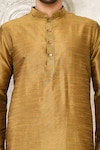 Buy_Arihant Rai Sinha_Gold Dupion Silk Solid Kurta And Dhoti Pant Set_Online_at_Aza_Fashions