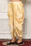 Arihant Rai Sinha_Cream Dupion Silk Floral Panelled Pattern Cowl Pant _Online_at_Aza_Fashions