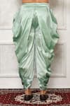 Buy_Arihant Rai Sinha_Green Dupion Silk Abstract Pattern Cowl Pant _Online_at_Aza_Fashions