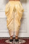 Buy_Arihant Rai Sinha_Cream Dupion Silk Tree Pattern Hem Cowl Pant _Online_at_Aza_Fashions