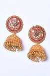 Studio6 Jewels_Multi Color Stones Studded Jhumkis _Online_at_Aza_Fashions