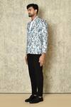 Shop_Naintara Bajaj_White Cotton Linen Printed Floral Spring Blazer For Men_Online_at_Aza_Fashions