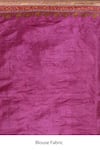 Samyukta Singhania_Pink Tussar Silk Floral Paisley Swirl Pallu Saree _Online_at_Aza_Fashions