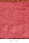 Samyukta Singhania_Pink Tussar Silk Leaf Pinang Pattern Saree _Online_at_Aza_Fashions