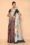 Buy_Naintara Bajaj_Multi Color Crepe Printed Digital Abstract Saree_Online_at_Aza_Fashions