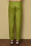 Buy_Samyukta Singhania_Multi Color Viscose Chikankari Pattern Kurta And Green Pant Set_Online_at_Aza_Fashions
