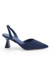 Buy_Anaar_Blue Satin Weekend Halo Pointed Toe Pumps_Online_at_Aza_Fashions