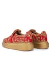 Shop_Anaar_Red Embroidered Heirloom Classic Sneakers 