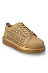 Buy_Anaar_Gold Embellished Empress Sneakers _Online_at_Aza_Fashions