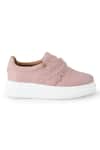 Shop_Anaar_Pink Embroidered Sweet Talk Sneakers_Online_at_Aza_Fashions