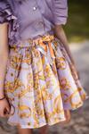 Buy_The Pony & Peony Co._Purple Cotton Printed Digital Flutter Sleeve Top And Skirt _Online_at_Aza_Fashions