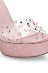 Shop_Anaar_Pink Rhinestones Fairy Wand Platform Heels _Online_at_Aza_Fashions