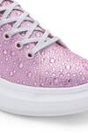 Shop_Anaar_Pink Rhinestones Sorbet Embellished Sneaker Wedges _Online_at_Aza_Fashions