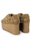 Anaar_Gold Embroidered Gota Sneaker Wedges _at_Aza_Fashions