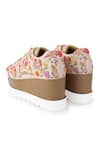Anaar_Multi Color Embroidered Corsage Signature Sneaker Wedges_at_Aza_Fashions