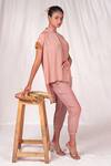 Buy_Seesa_Pink Crepe, Silk Trouser _Online_at_Aza_Fashions
