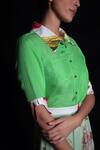 Buy_Seesa_Green Crepe Floral Pattern Shirt Dress_Online_at_Aza_Fashions