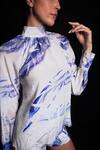 Buy_Seesa_Ivory Viscose Crepe Lunar Rock Leaf Print Top_Online_at_Aza_Fashions