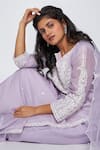 Shop_Asaga_Purple Chanderi Embroidered Floral Notched Neck Alina Kurta Set _Online_at_Aza_Fashions