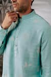 Philocaly Blue Cotton, Silk Embroidery Panchi Kurta Online at Aza Fashions Philocaly_Blue Cotton, Silk Embroidery Panchi Kurta _Online_at_Aza_Fashions