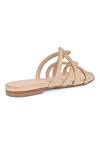 Buy_Vanilla Moon_Gold Amaya Strappy Flats_Online_at_Aza_Fashions