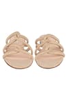 Shop_Vanilla Moon_Gold Amaya Strappy Flats_Online_at_Aza_Fashions
