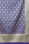 Buy Naintara Bajaj Blue Brocade Zari, Fringe Banarasi Art Silk Floral Dupatta Online at Aza Fashions Buy_Naintara Bajaj_Blue Brocade Zari, Fringe Banarasi Art Silk Floral Dupatta _Online_at_Aza_Fashions