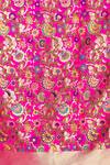 Buy_Khwaab by Sanjana Lakhani_Pink Banarasi Art Silk Floret Pattern Dupatta_Online_at_Aza_Fashions