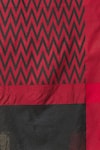 Buy_Khwaab by Sanjana Lakhani_Black Cotton Silk Chevron Woven Dupatta _Online_at_Aza_Fashions