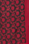 Buy_Khwaab by Sanjana Lakhani_Black Cotton Silk Floral Vine Woven Dupatta _Online_at_Aza_Fashions