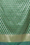 Buy_Naintara Bajaj_Green Brocade, Silk Zari, Fringe Botanic Pattern Banarasi Art Dupatta _Online_at_Aza_Fashions