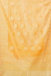 Buy_Khwaab by Sanjana Lakhani_Orange Cotton, Silk Embroidery, Fringe Floral Pattern Dupatta _Online_at_Aza_Fashions