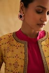 Buy_Taisha_Pink Silk Satin Round Neck Pure T-shirt _Online_at_Aza_Fashions