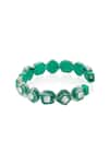 Buy_ISHARYA_Green Crystals And Resin B-dazzle Cut Work Bangle _Online_at_Aza_Fashions