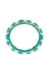 Shop_ISHARYA_Green Crystals And Resin B-dazzle Cut Work Bangle _Online_at_Aza_Fashions