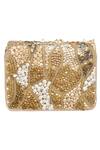 Buy_Fuchsia_Gold Lights Leather Embroidered Clutch _Online_at_Aza_Fashions