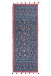 Shop_Shingora_Blue Pure Silk Floral Print Dupatta_Online_at_Aza_Fashions