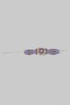 Shop_House Of D"Oro_Purple Semi Precious Stone Mayima Embellished Bracelet_Online_at_Aza_Fashions
