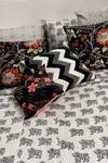 Buy_Cocobee_Black 100% Cotton Hand Block Print Cow Bedcover Set_Online_at_Aza_Fashions