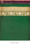 Paaprika_Green Pure Silk Handwoven Mughal Mehraab Jaal Floral And Banarasi Saree _Online_at_Aza_Fashions